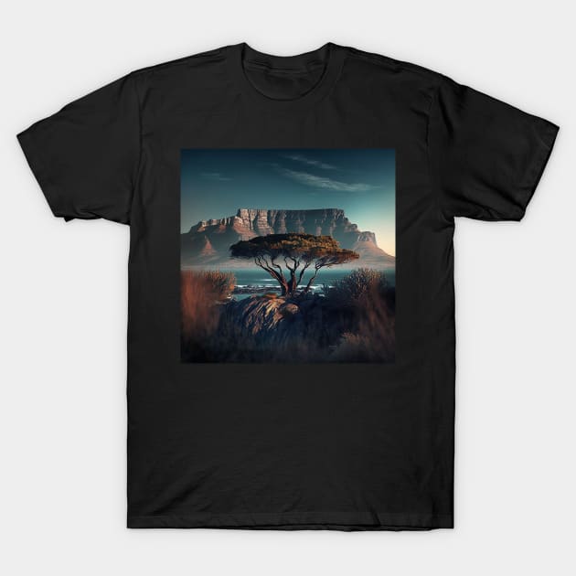 Stylised Table Mountain T-Shirt by CPT T's